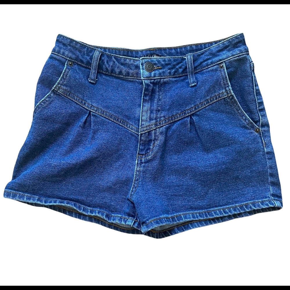 Wild Fable High Rise Mom Pleated Jean Denim Shorts - Sz 6